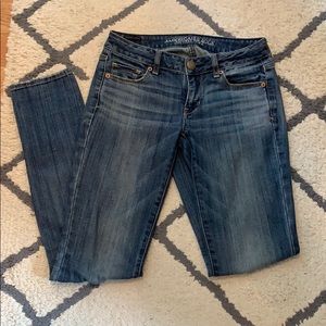 American Eagle long skinny jeans size 2